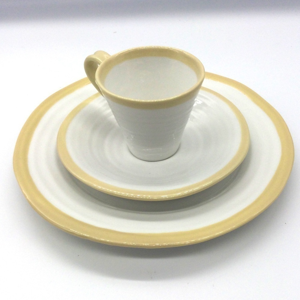 Sophie Conran Portmeirion Tea cup place setting espresso plate saucer stoneware
